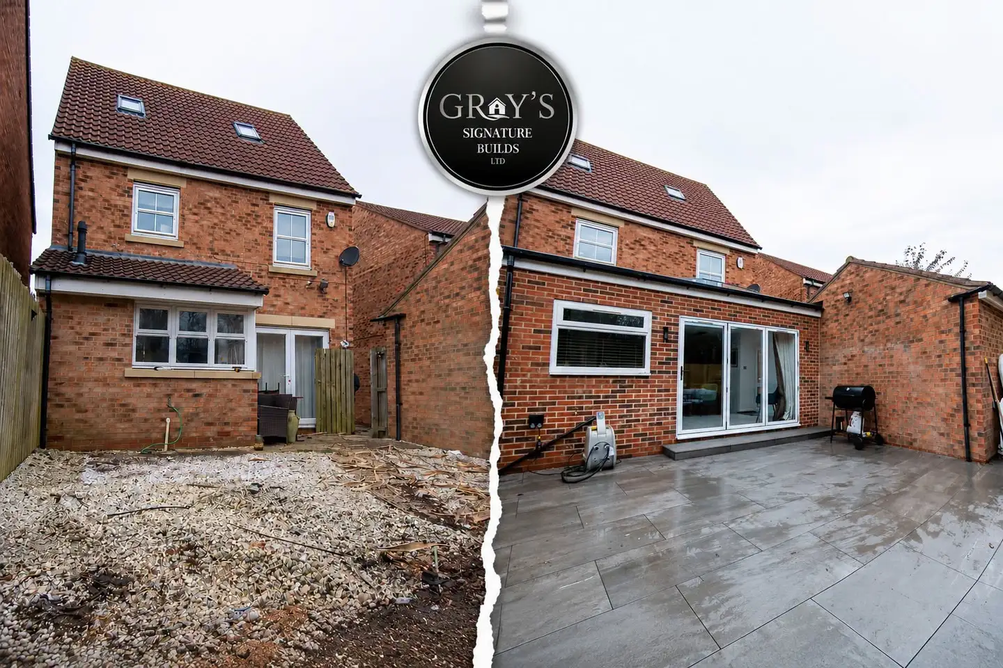 Before and after of the Shiremoor extension